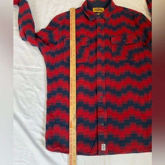 Billionaire Boys Club Luxury Streetwear 100% Cotton Flannel Digi Plaid Shirt LG - Picture 11 of 15